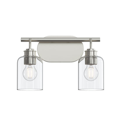 Progress Lighting P300566-009 Reines 2 Light 14.75 inch Brushed Nickel Bath Vanity Wall Light