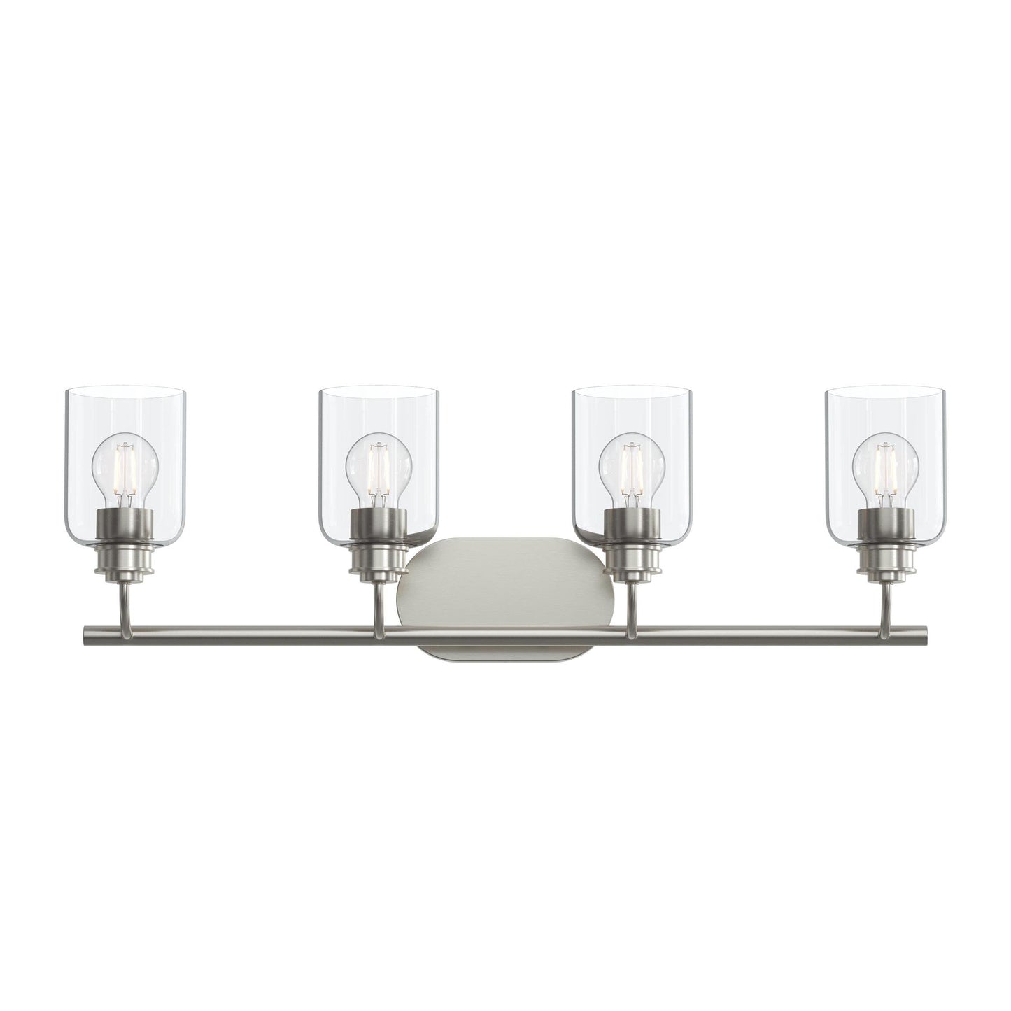 Progress Lighting P300568-009 Reines 4 Light 31.75 inch Brushed Nickel Bath Vanity Wall Light