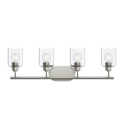 Progress Lighting P300568-009 Reines 4 Light 31.75 inch Brushed Nickel Bath Vanity Wall Light