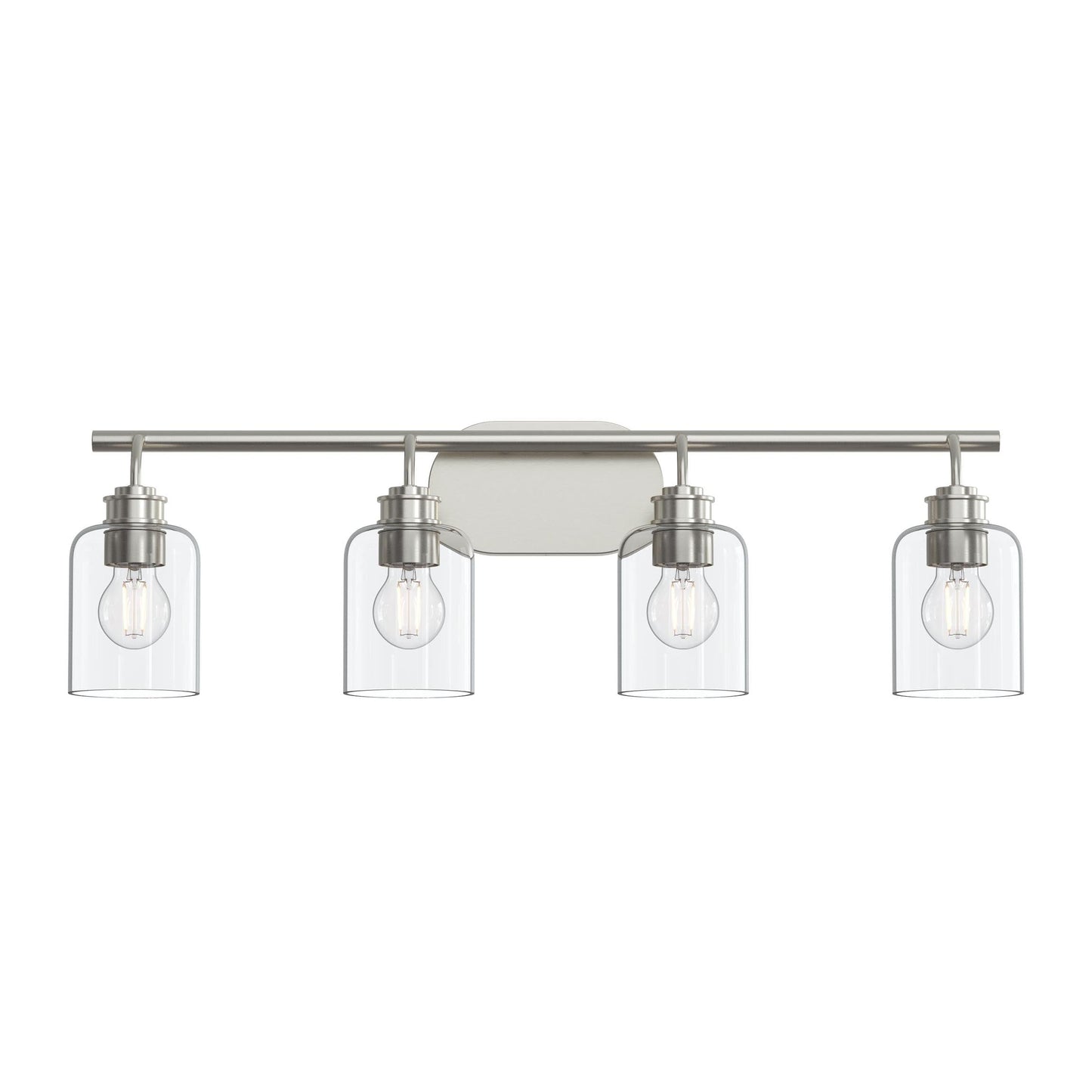 Progress Lighting P300568-009 Reines 4 Light 31.75 inch Brushed Nickel Bath Vanity Wall Light
