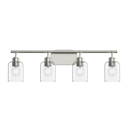 Progress Lighting P300568-009 Reines 4 Light 31.75 inch Brushed Nickel Bath Vanity Wall Light