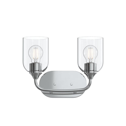 Progress Lighting P300572-015 Ilia 2 Light Polished Chrome Bath Vanity Wall Light - Image 9
