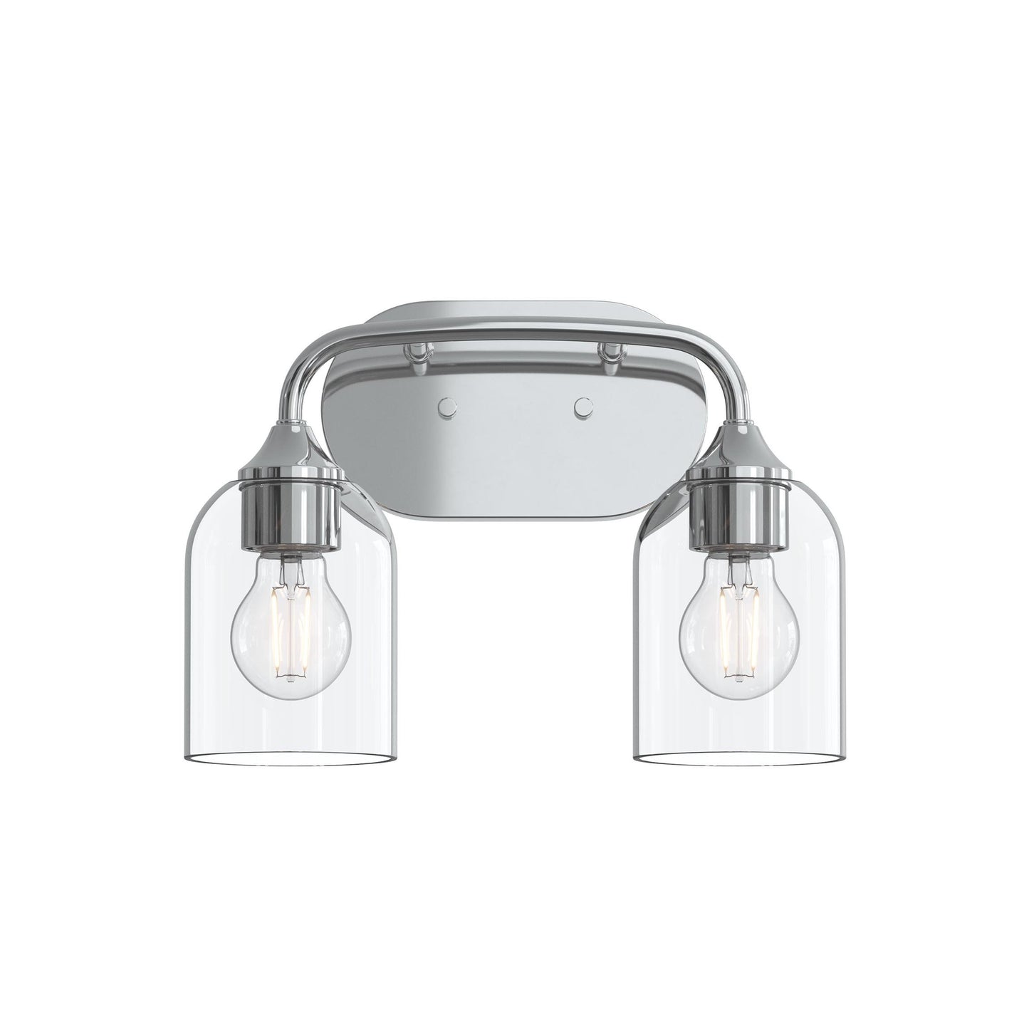 Progress Lighting P300572-015 Ilia 2 Light Polished Chrome Bath Vanity Wall Light - Image 8