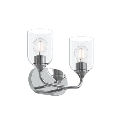 Progress Lighting P300572-015 Ilia 2 Light Polished Chrome Bath Vanity Wall Light - Main Product Image