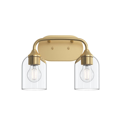 Progress Lighting P300572-191 Ilia 2-Light Bath Vanity in Brushed Gold