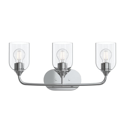 Progress Lighting P300573-015 Ilia 3-Light Bath Vanity Polished Chrome - Additional View