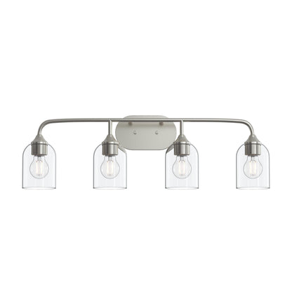 Progress Lighting P300574-009 Ilia 4-Light Brushed Nickel Bath Vanity additional view
