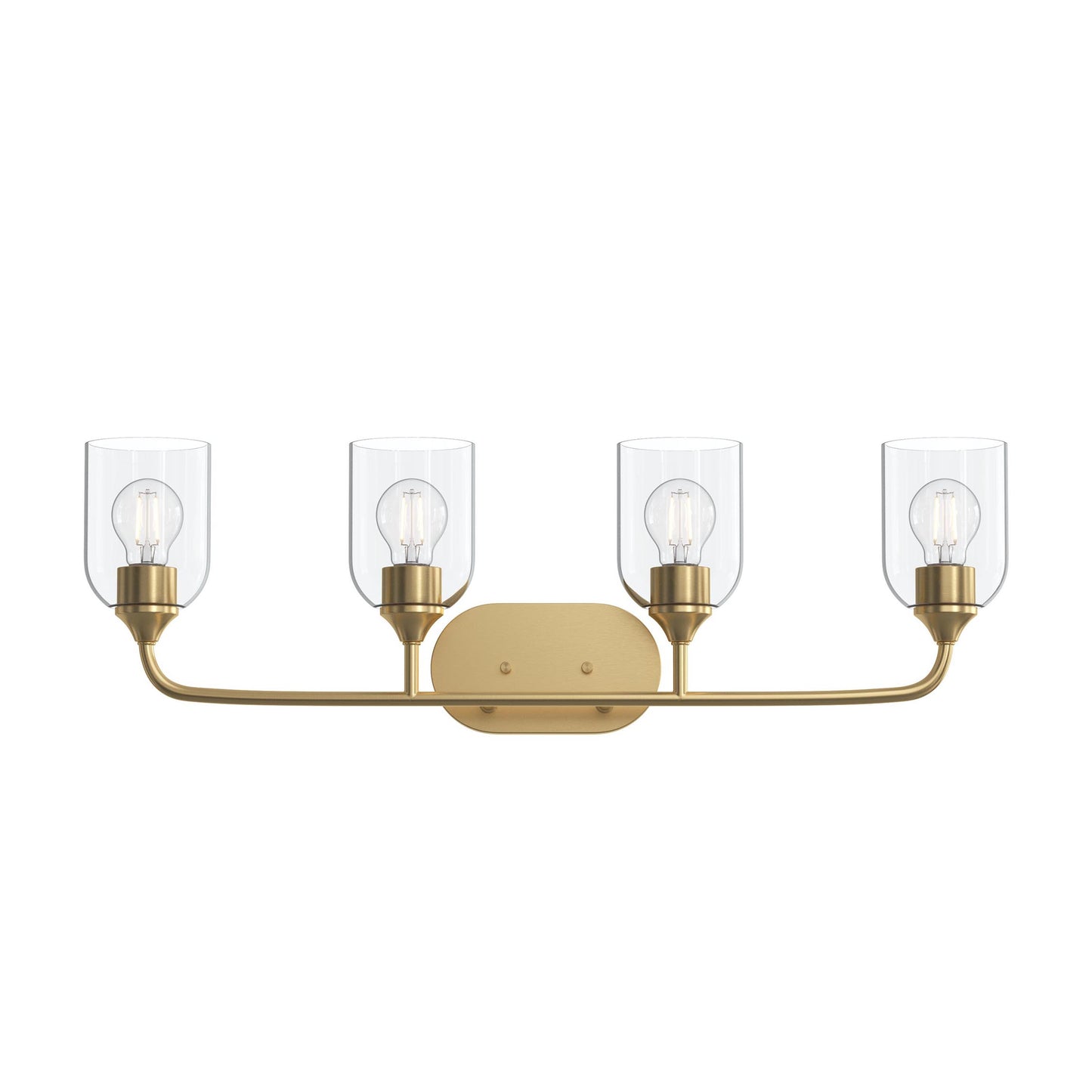Progress Lighting P300574-191 Ilia Brushed Gold Bath Vanity Wall Light - Lifestyle View