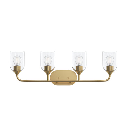 Progress Lighting P300574-191 Ilia Brushed Gold Bath Vanity Wall Light - Lifestyle View