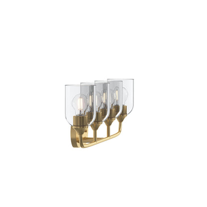 Progress Lighting P300574-191 Ilia Brushed Gold Bath Vanity Wall Light - Close-Up View