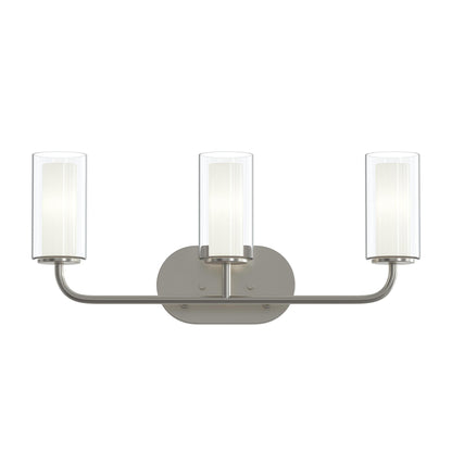 Progress Lighting P300576-009 Mack 3 Light Brushed Nickel Bath Vanity Wall Light front view
