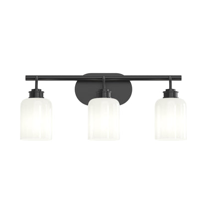 Progress Lighting P300579-31M Reines 3 Light 22.75 inch Matte Black Bath Vanity Wall Light