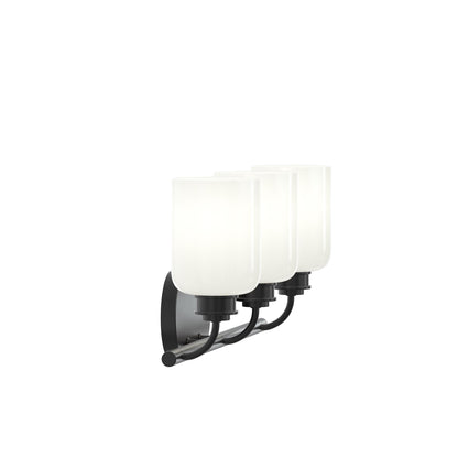 Progress Lighting P300579-31M Reines 3 Light 22.75 inch Matte Black Bath Vanity Wall Light