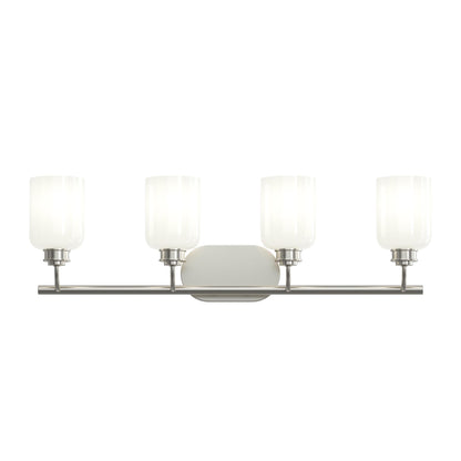 Progress Lighting P300580-009 Reines 4 Light 31.75 inch Brushed Nickel Bath Vanity Wall Light