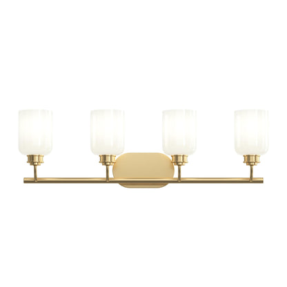 Progress Lighting P300580-191 Reines 4 Light 31.75 inch Brushed Gold Bath Vanity Wall Light