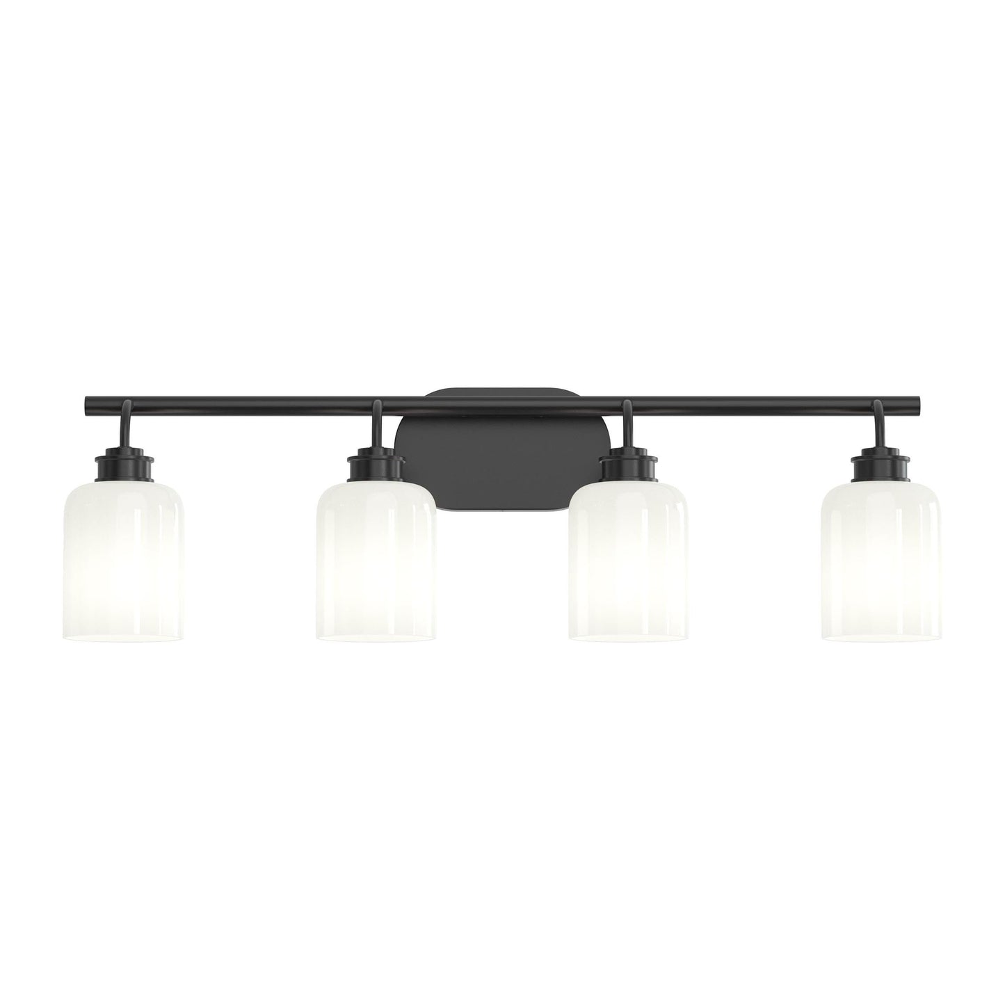 Progress Lighting P300580-31M Reines 4 Light 32 inch Matte Black Bath Vanity Wall Light