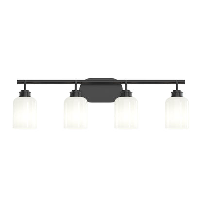 Progress Lighting P300580-31M Reines 4 Light 32 inch Matte Black Bath Vanity Wall Light