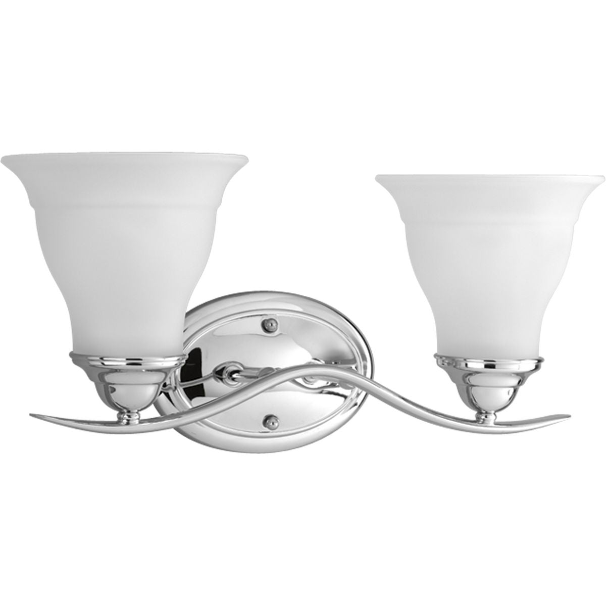 Progress Lighting P3191-15 Trinity 2 Light Polished Chrome Bath Vanity Wall Light