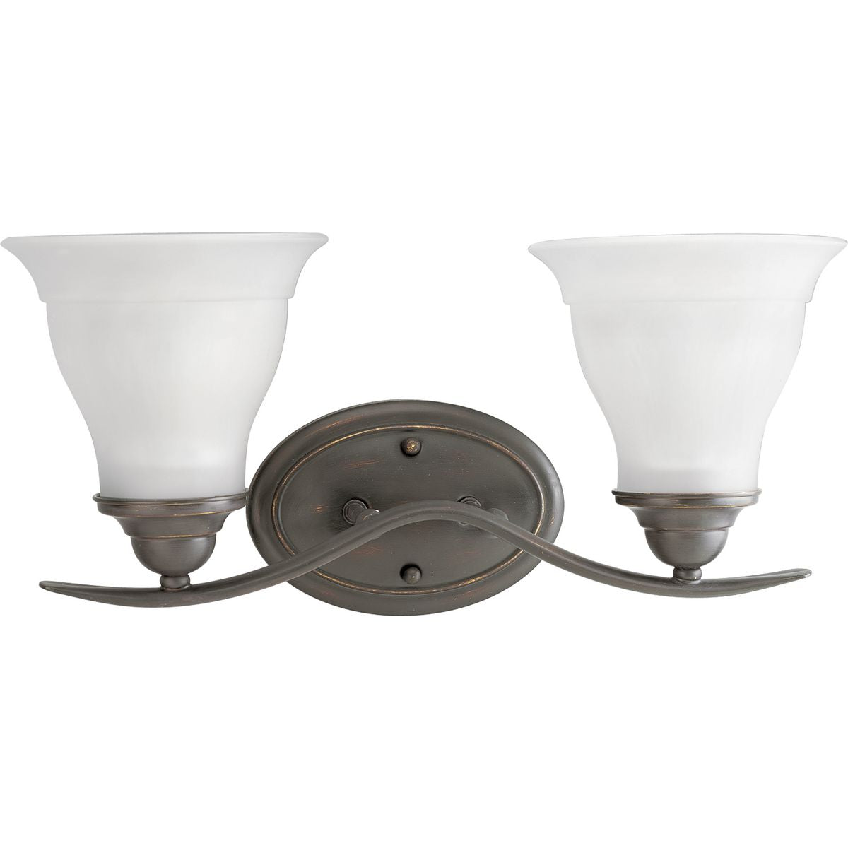 Progress Lighting P3191-20 Trinity 2 Light Antique Bronze Bath Vanity Wall Light