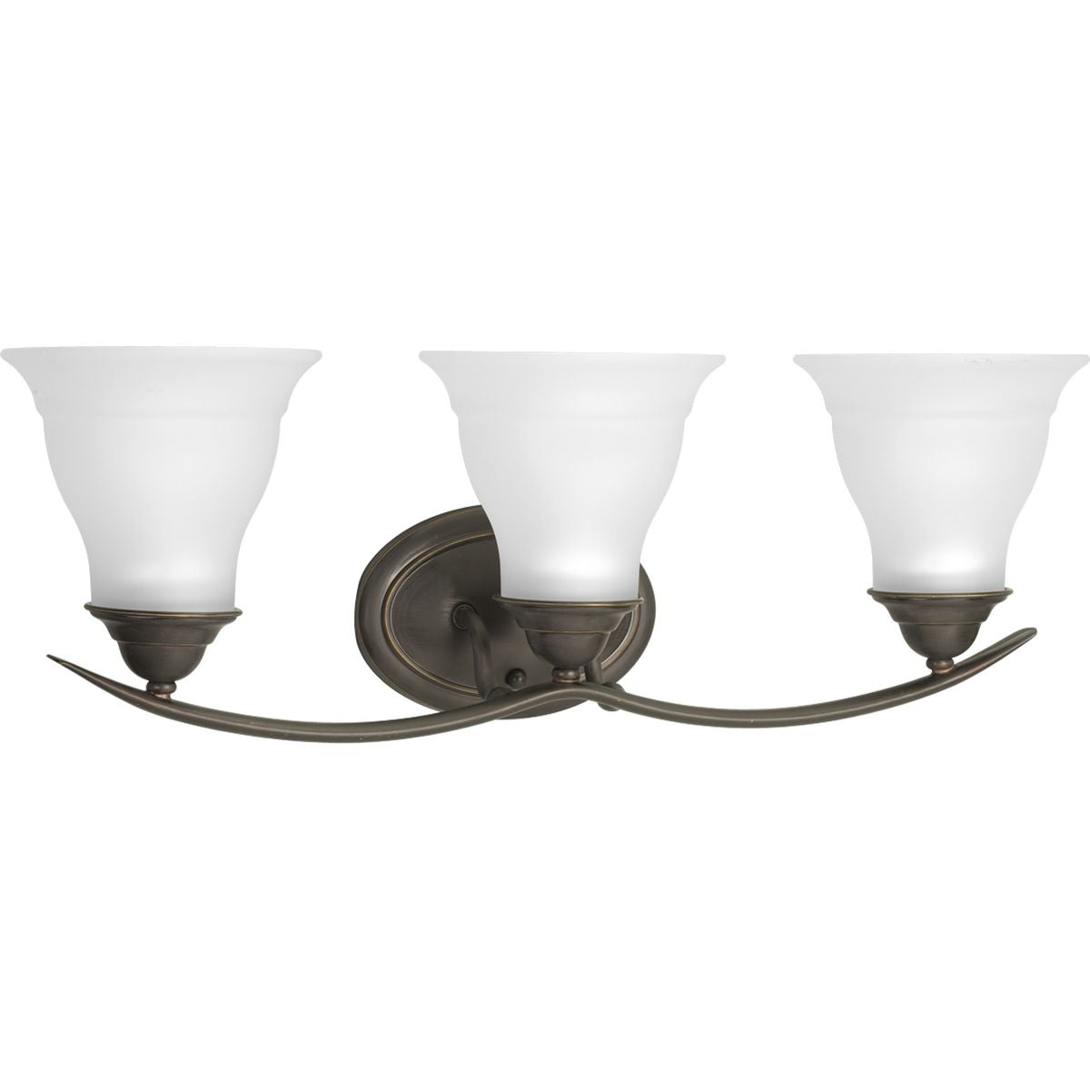 Progress Lighting Trinity 3 light antique bronze bath vanity wall light