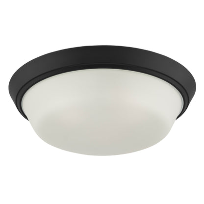 Progress Lighting P350304-031 Edessa Black flush mount ceiling light close-up