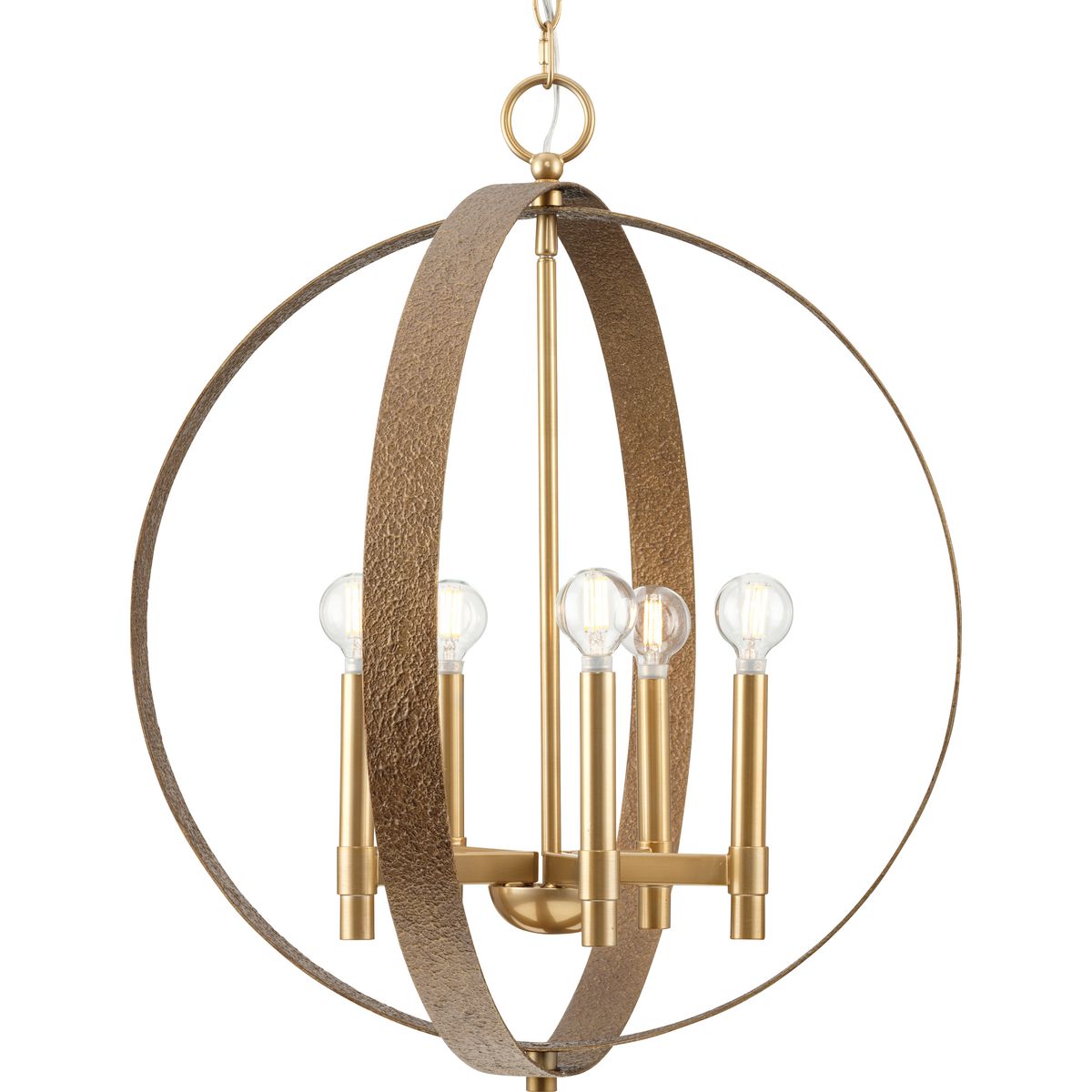 Progress Lighting Allegheny 5 light soft gold chandelier ceiling light