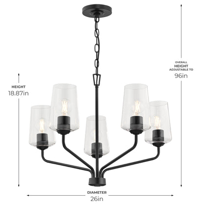 Progress Lighting Celino chandelier canopy detail