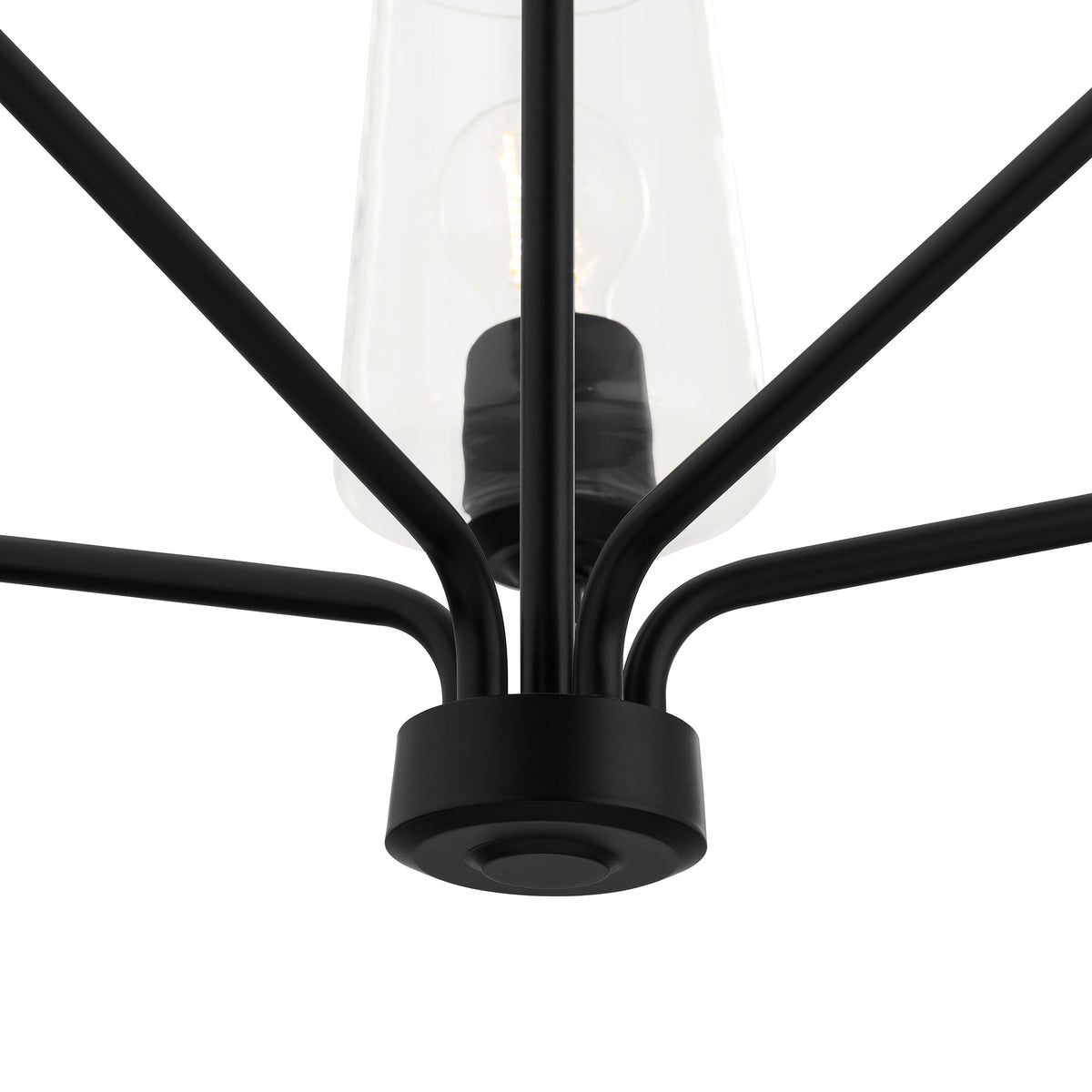Progress Lighting Celino chandelier center detail