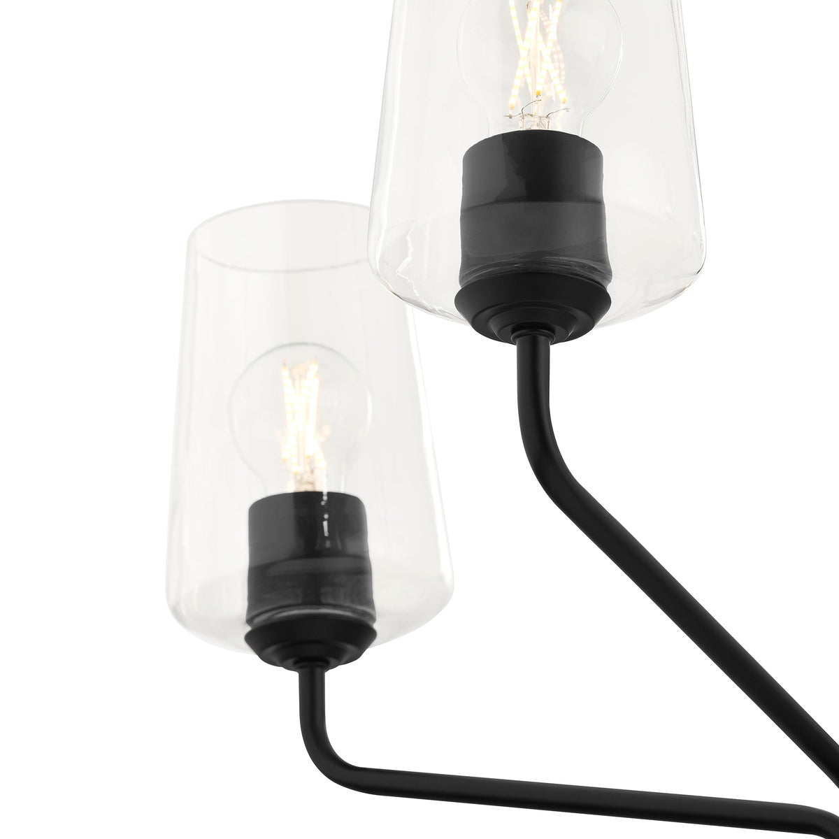 Progress Lighting Celino chandelier glass shade detail