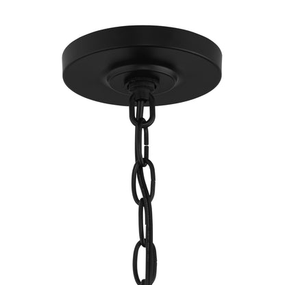 Progress Lighting Celino chandelier arm and shade detail