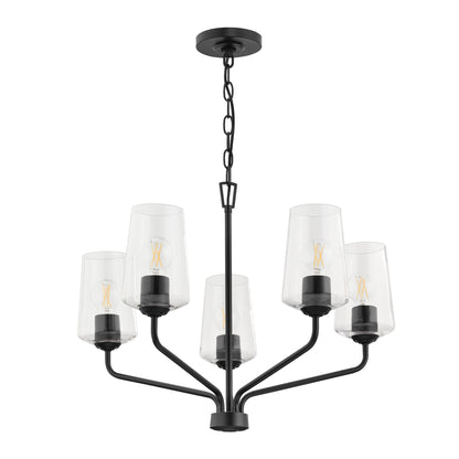 Progress Lighting Celino 5 light black chandelier