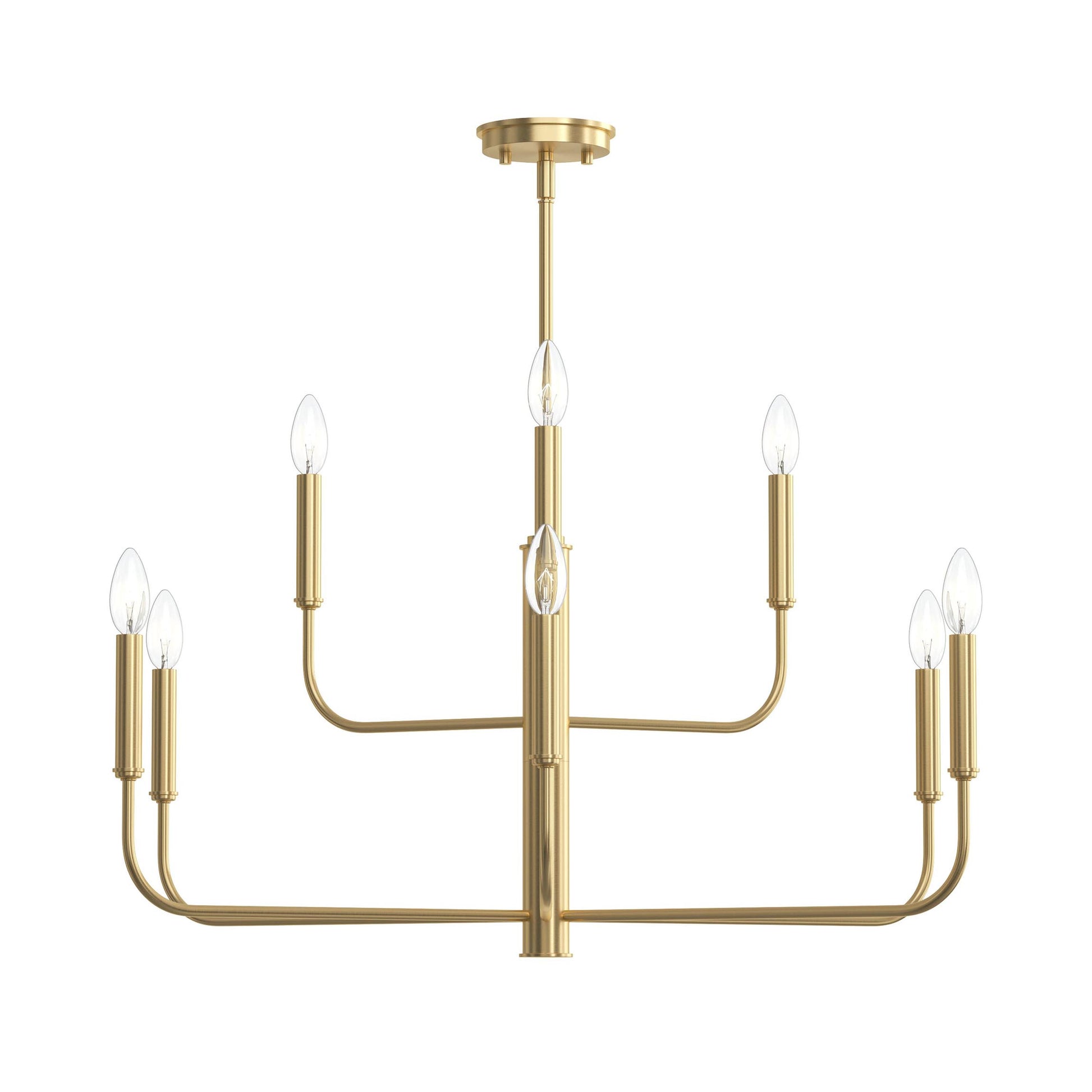 Progress Lighting P400449-191 Reines 9 Light Brushed Gold Chandelier - View 7
