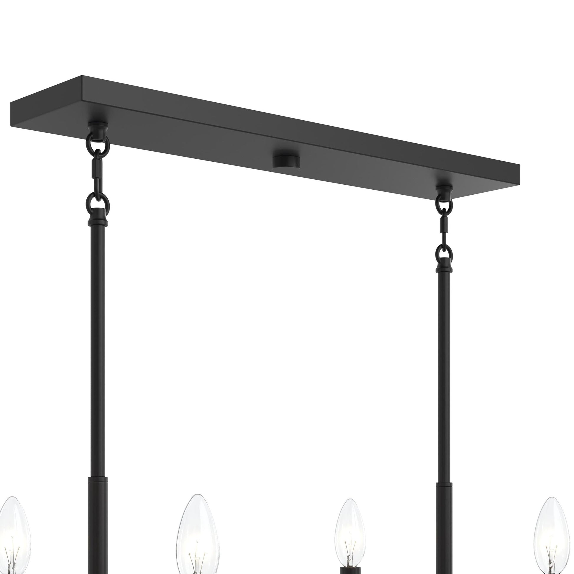 Progress Lighting P400450-31M Reines 6 Light Matte Black Linear Chandelier - Image 6