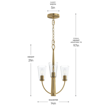 Progress Lighting P400452-191 Jheni Chandelier dimensions: 21 inch height, 14 inch diameter, 5 inch canopy width, 97 inch adjustable overall height