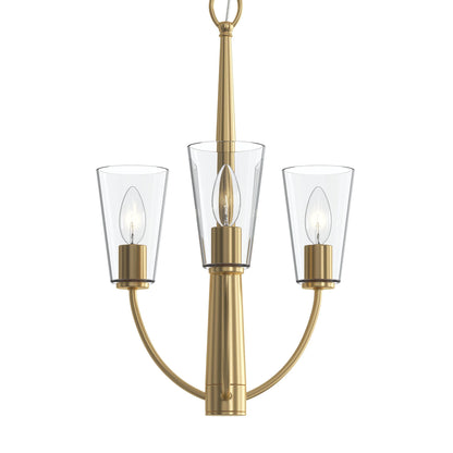 Progress Lighting P400452-191 Jheni 3 Light 14 inch Brushed Gold Chandelier Ceiling Light
