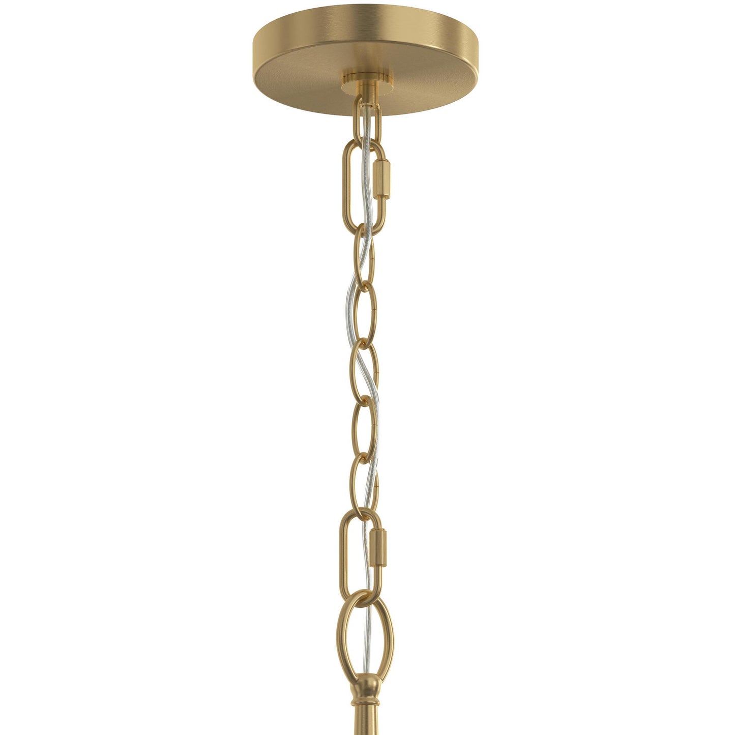 Progress Lighting P400453-191 Jheni 4 Light 26 Inch Brushed Gold Chandelier Ceiling Light