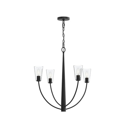 Progress Lighting P400453-31M Jheni 4 Light Matte Black Chandelier - Image 9
