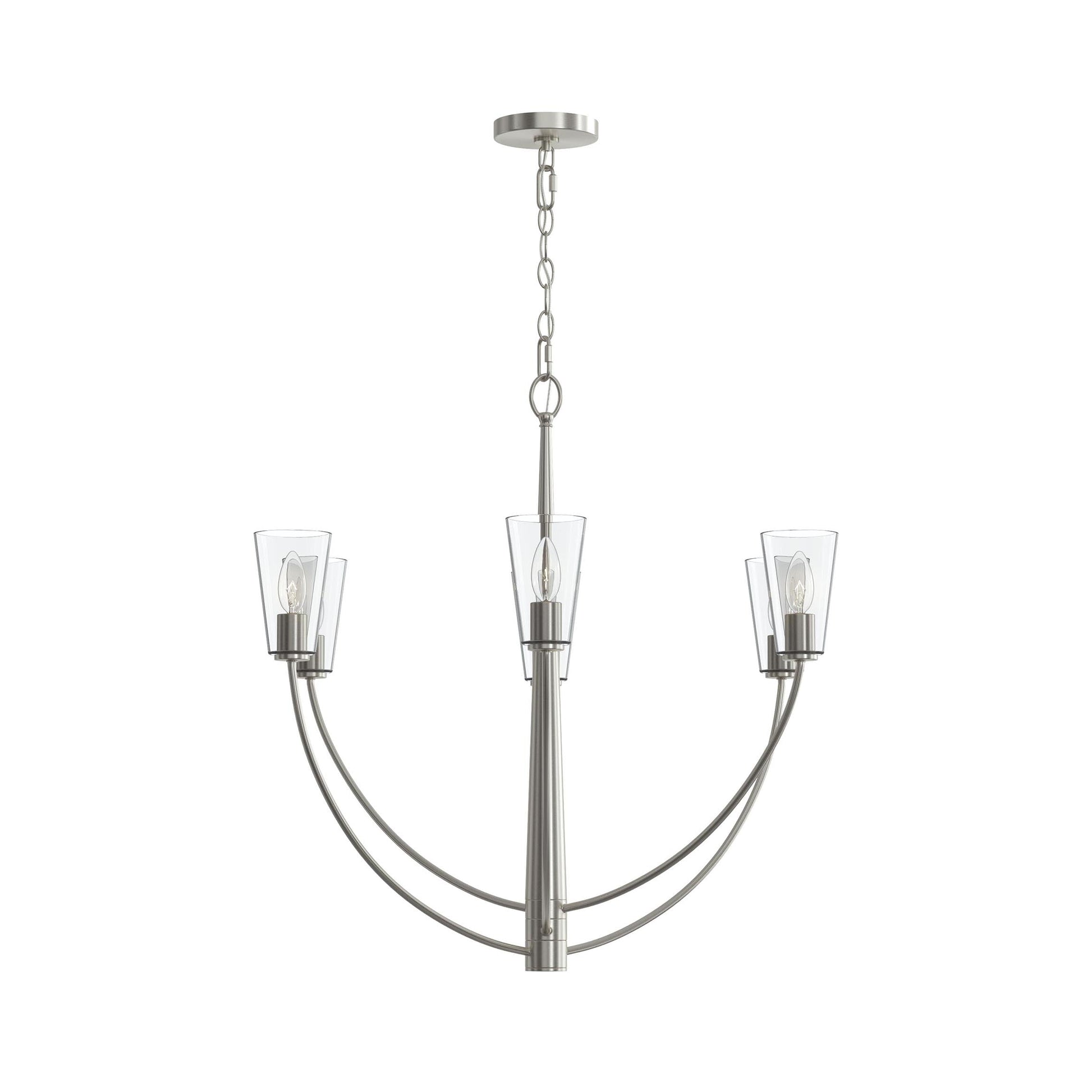 Progress Lighting P400454-009 Jheni Brushed Nickel Chandelier - View 8