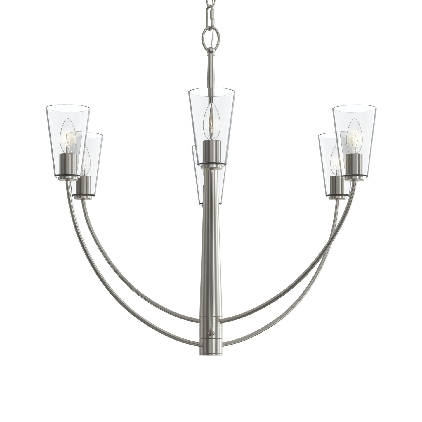 Progress Lighting P400454-009 Jheni Brushed Nickel Chandelier - View 9