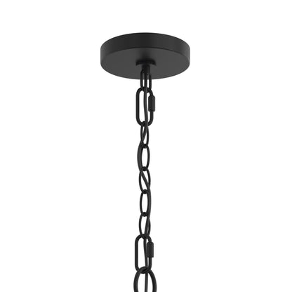 Progress Lighting P400454-31M Jheni 6 Light 30 inch Matte Black Chandelier Ceiling Light