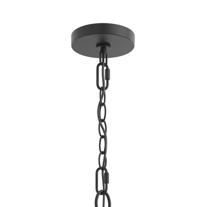 Progress Lighting P400455-31M Jheni 6 Light 36 inch Matte Black Chandelier Ceiling Light