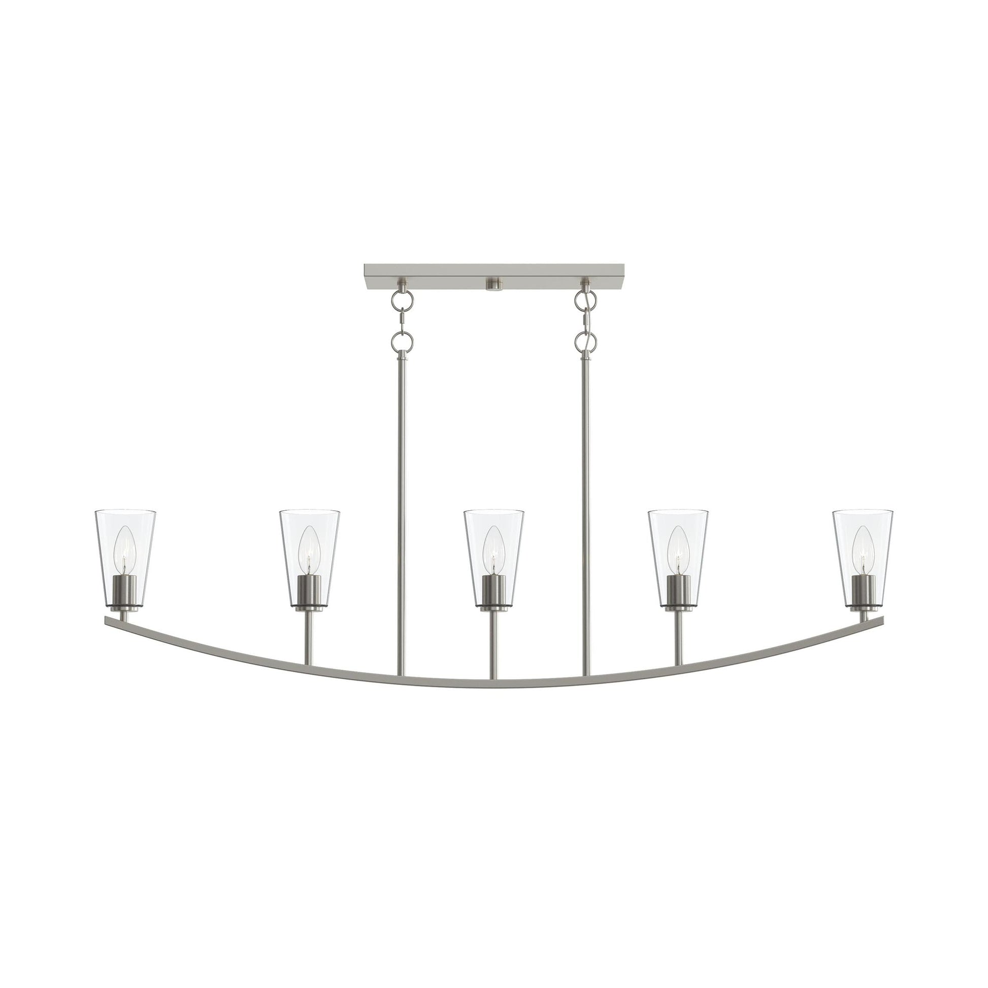 Progress Lighting P400456-009 Jheni Brushed Nickel Linear Chandelier - Image 7