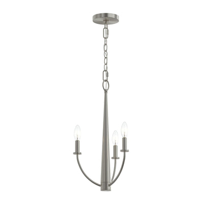 Progress Lighting P400457-009 Jheni 3-Light Brushed Nickel Chandelier on white background