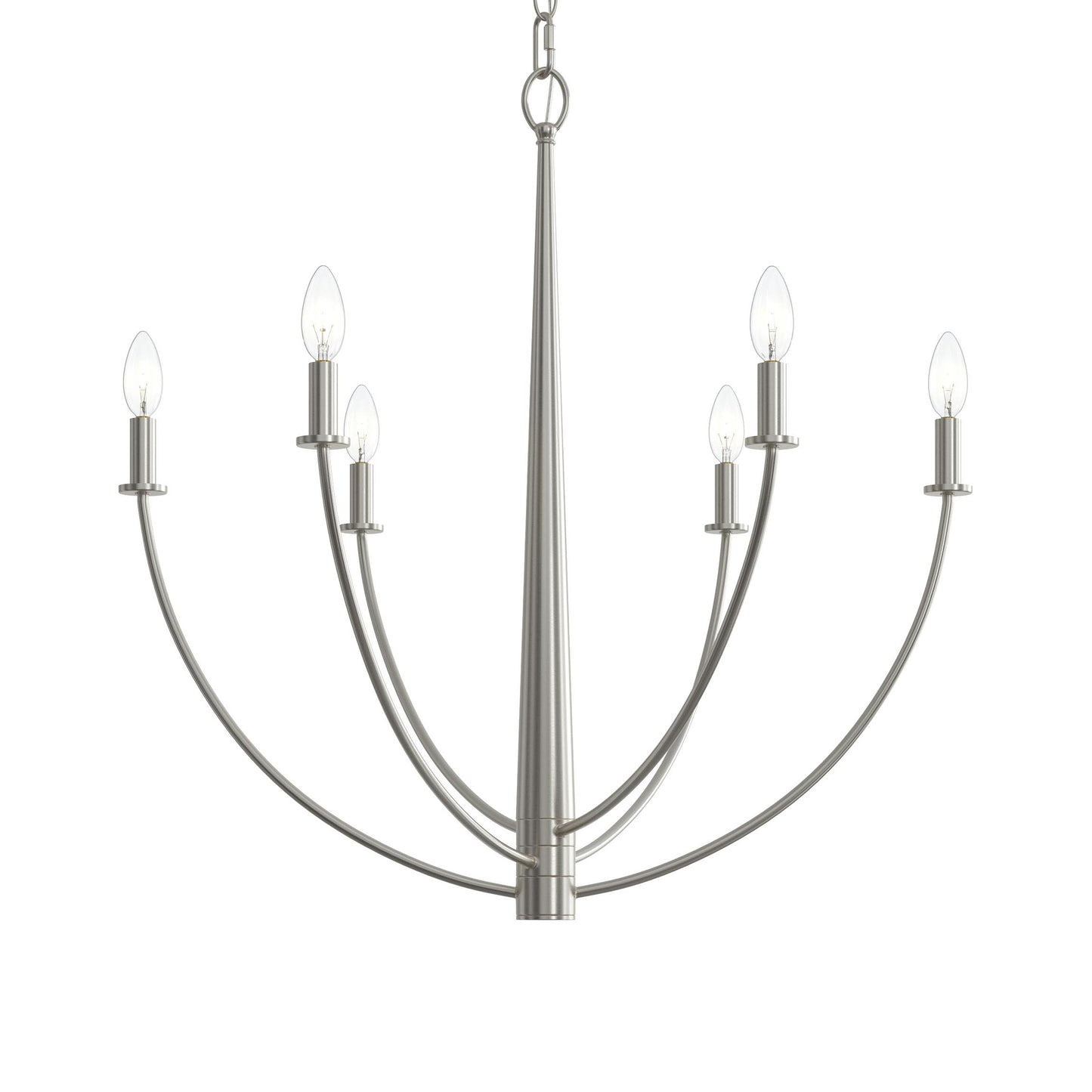 Progress Lighting P400459-009 Jheni Brushed Nickel Chandelier - Additional View 6