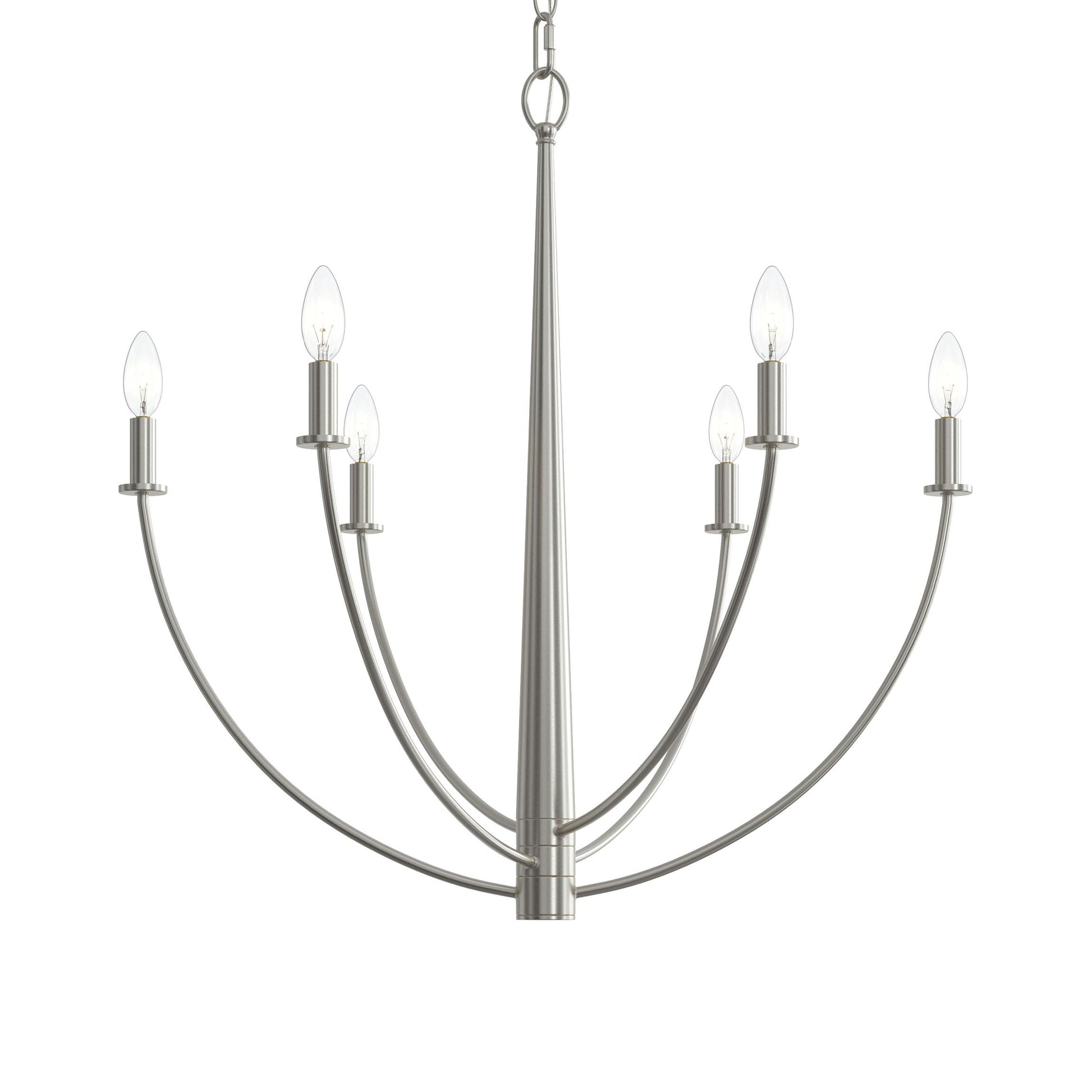 Progress Lighting P400459-009 Jheni Brushed Nickel Chandelier - Additional View 6