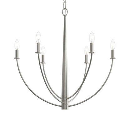 Progress Lighting P400459-009 Jheni Brushed Nickel Chandelier - Additional View 6