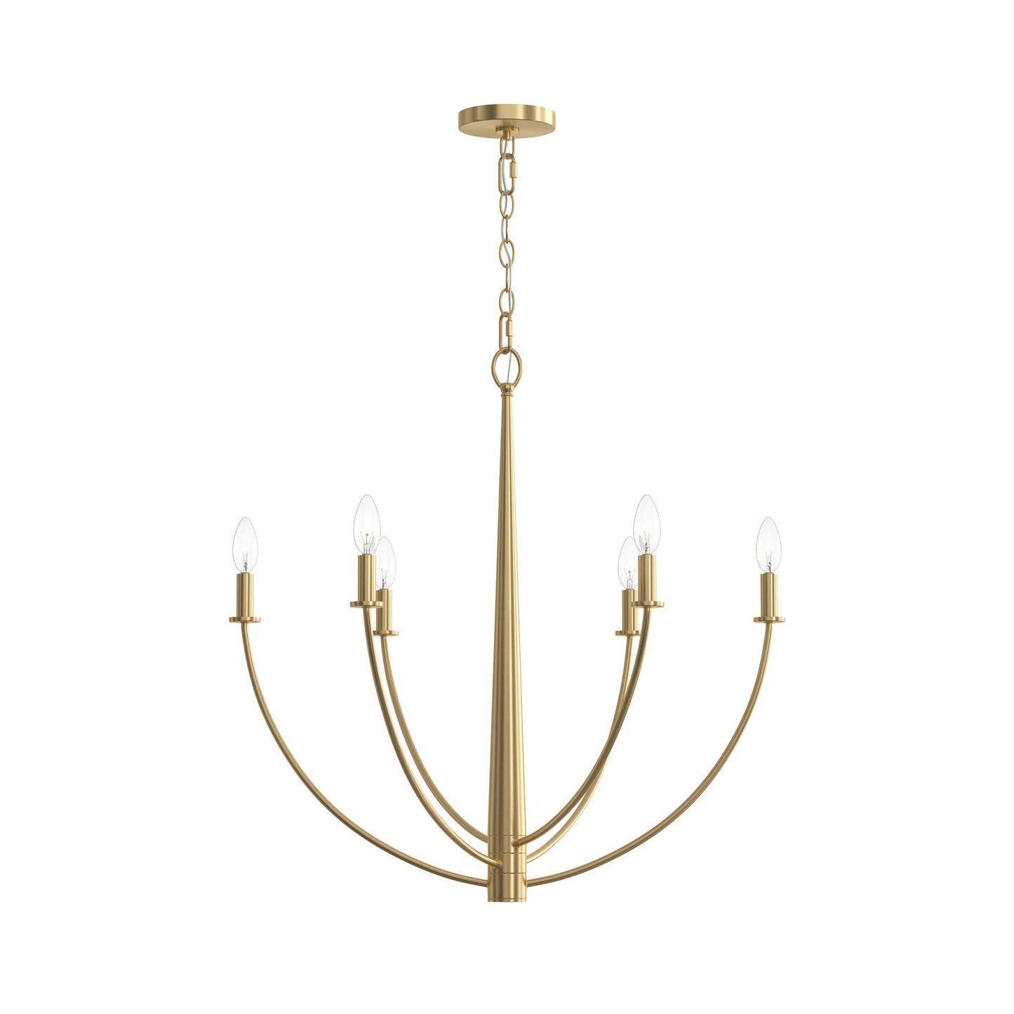 Progress Lighting P400459-191 Jheni Brushed Gold Chandelier - Alternate View 9