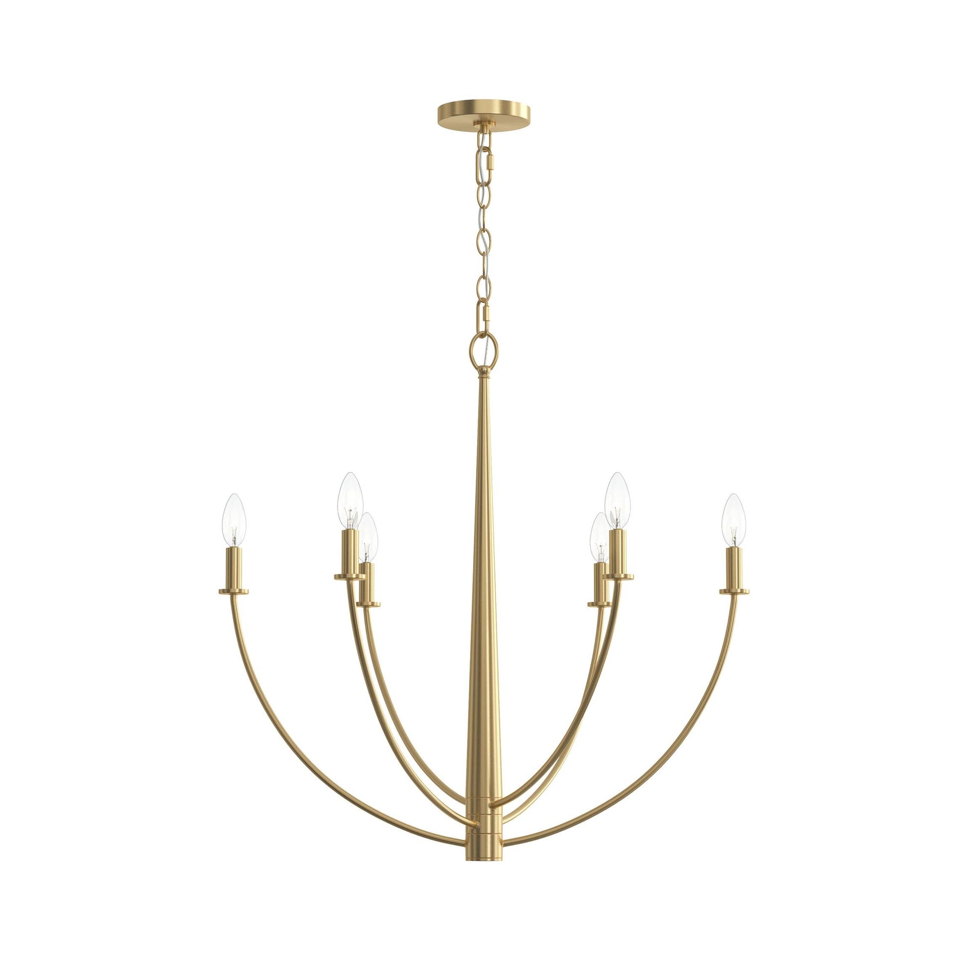 Progress Lighting P400459-191 Jheni Brushed Gold Chandelier - Alternate View 9
