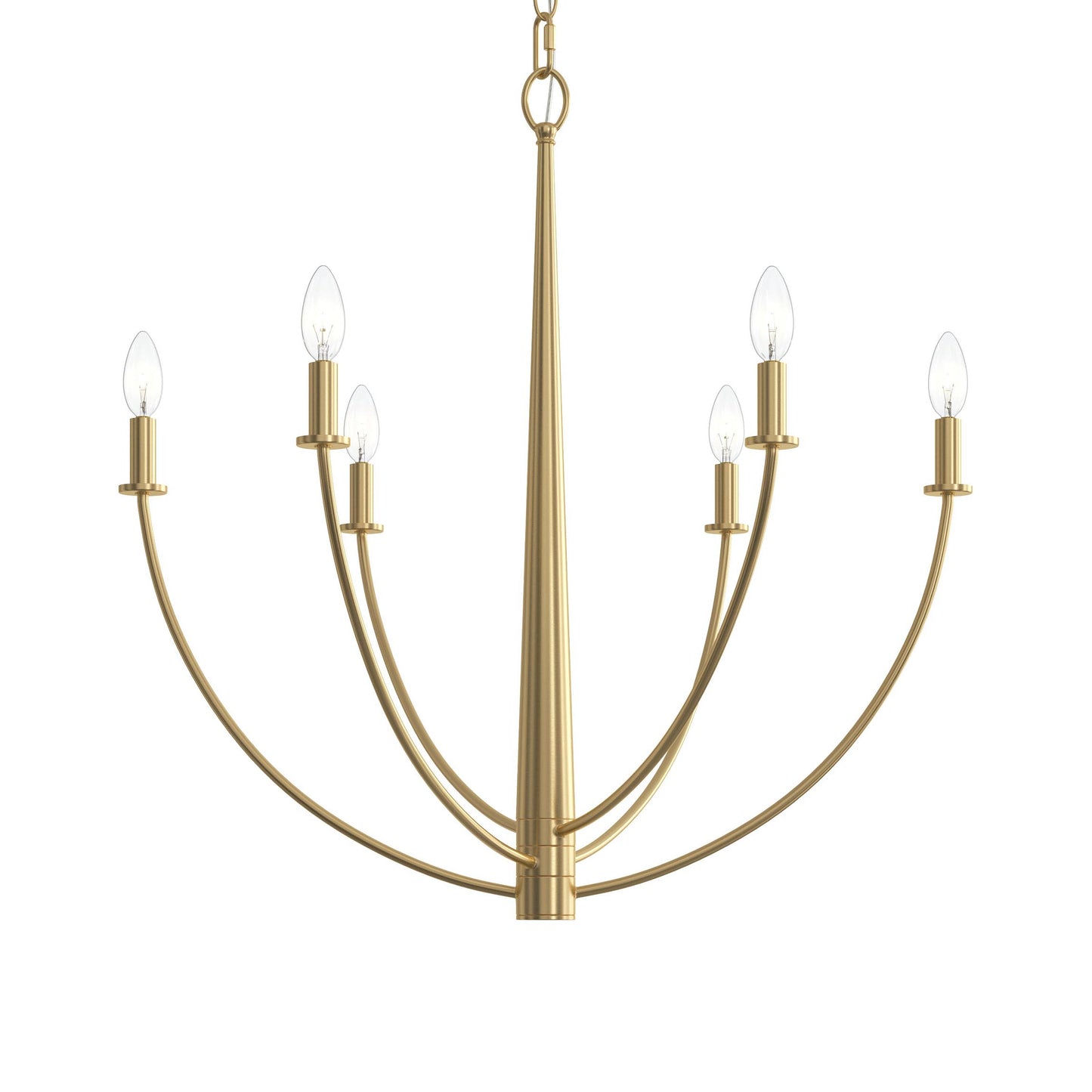 Progress Lighting P400459-191 Jheni Brushed Gold Chandelier - Alternate View 7