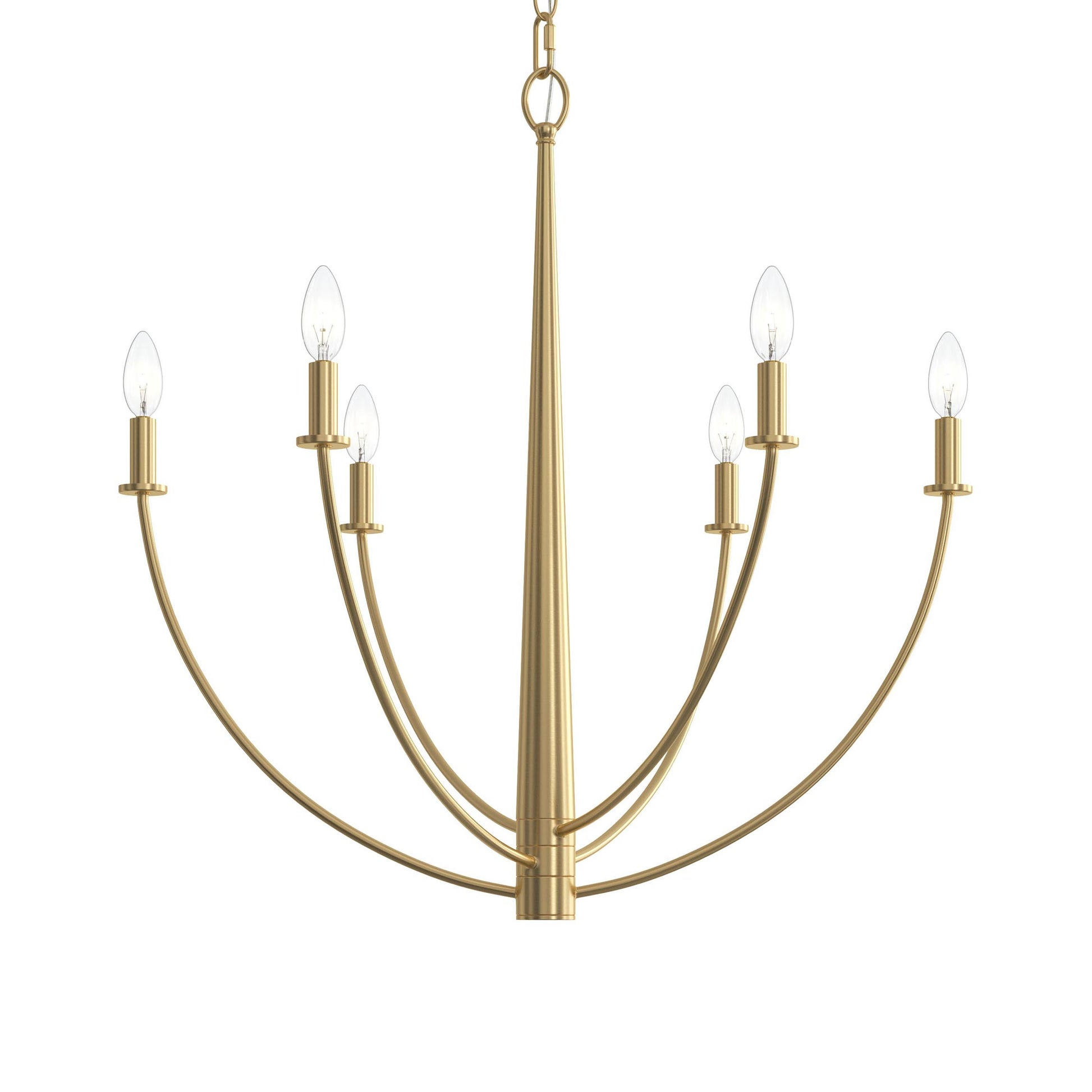 Progress Lighting P400459-191 Jheni Brushed Gold Chandelier - Alternate View 7